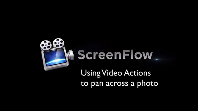 Using Video Actions to Pan Across a Photo
