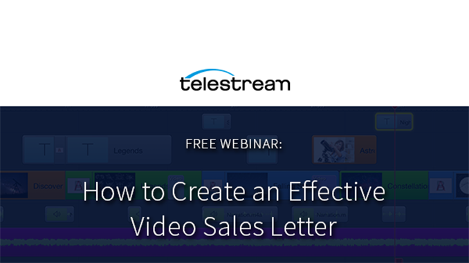 Webinar – How to Create an Effective Video Sales Letter